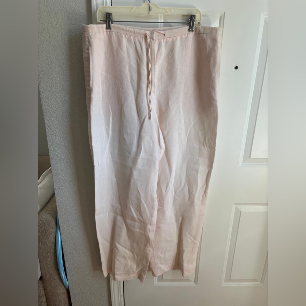 Liz Claiborne Light Pink Linen Pants